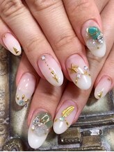 ネイルサロン ティディ(TIDY)/ワイヤー・フェザー・天然石☆