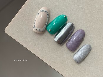 ブランロール 中目黒店(Blanl'or)/カラフル×ミラーネイル