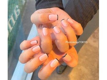 プルースラウンジ トウキョウ(Plus Lounge TOKYO)/ベビーピンク×ブラックライン