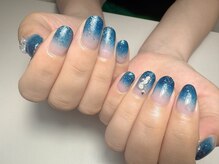 ヨーローネイル(YOLO Nail)/ラメグラデーションネイル