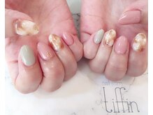 ネイルサロン ティフィン(tiffin)/ふんわりべっ甲ネイル