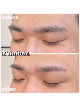 ナンバー(Number.)/眉の輪郭がくっきり!