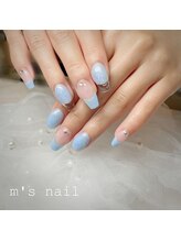 エムズネイル 敦賀店/長さだし×クリアフレンチ