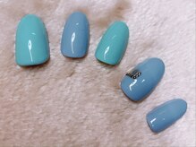 ネイルサロンアンドスクール アイビー(IVY)/くすみカラーちょっこっとミラー