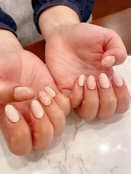 ハーティーネイル hearty nail 溝の口店/マーブルネイル