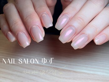 ゆず/オーロラネイル/ミラーネイル