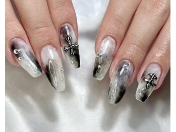 ブラック＆ホワイトマーブル！