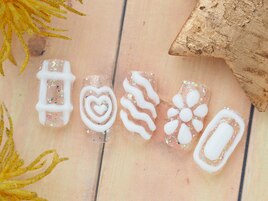 ぷっくりアートネイル