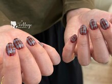 ネイルコテージ(Nail cottage)/ニュアンスチェックネイル