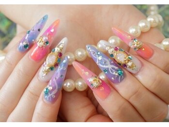 エスフィーネイルサロン リシェル(Esfy nailsalon Richer)/デザインスカルプ付け放題¥10400