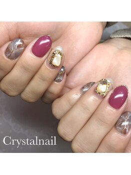 クリスタルネイル ボンベルタ橘店(CRYSTAL NAIL)/大理石ネイル