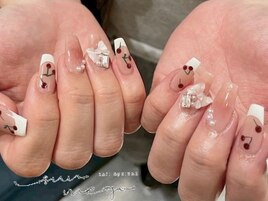 さくらんぼネイル