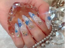 ネイルブラックシー デコ電ショップ クリスタルシー(BLACK SEA Shop Crystal Sea)/雪