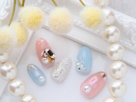 韓国風☆つやキラパステルnail