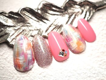 ビューティトリップ(Beauty TRIP)/冬のネイルはお洒落なツィード柄