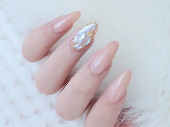 ネイルアンドアイラッシュスタジオ シュシュ(chouchou)/肌なじみ×ピンクベージュ