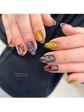 マリー ネイルズアンドラッシュアート モザイクモール港北店(MARIE NAILS & LASH ART)/定額￥7700 インクアート 0501c