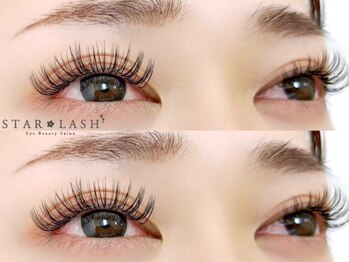 スターラッシュ 難波店(Star Lash)の写真/丁寧なカウンセリングでなりたいまつ毛を叶える【ダブルフラットラッシュ/まつげパーマ】で韓国束感まつ毛