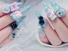 【チップ長さ出し】 ワンカラーパーツつけ放題¥13980