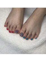 みいこのネイルサロン/カラフルツイードネイル