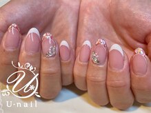 ユーネイル(U-nail)/白＆シェルフレンチ