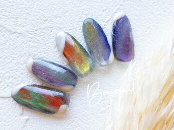 ボネール(nail ＆ eyelash Bounail)/マグネット ニュアンス カラフル