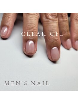 阿良波々岐(アラハバキ)/メンズネイルクリア仕上げ！