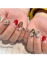 クリスタルネイル ボンベルタ橘店(CRYSTAL NAIL)/バレンタインネイル