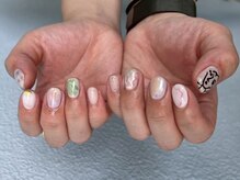 ザ コモン ネイル恵比寿(the common nail)/やり放題/大人のお絵描きネイル