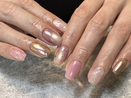 アネモネネイル(anemone nail)の写真