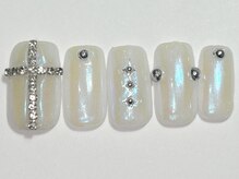 ネイルメゾン 渋谷店(NAIL MAISON)/十字架オーロラY2K￥7000