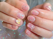 エムネイル(M-Nail)/★ちゅるん桃チークネイル★
