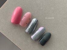 ブランロール 中目黒店(Blanl'or)/ピンク×グレーネイル