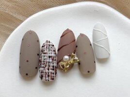 バレンタインネイル