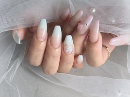 春色ちぐはぐネイル