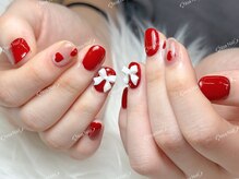 ノア ネイル(Noa Nail)/リボンネイル　ハートネイル