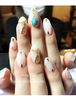 ノワール ネイルアンドスクール(Noire)/★エスニック風ネイル★