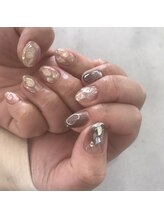 アンバー(Amber)/詰め込みニュアンスネイル♪