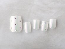 サンミーゴネイル 神戸店(Sunmego Nail)/シンプル☆ガーリーネイル