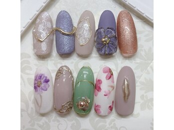 ティーエヌ 本厚木店/春ネイル☆7500円【8250円税込】