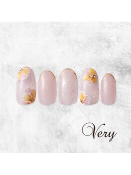 ヴェリー 六本木ヒルズ店(Very)/大人可愛いフラワーネイル