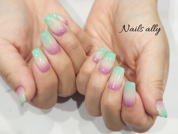 ネイルズアリー 立川店(Nails ally)/ポップ×海×ジュエル×ネオン