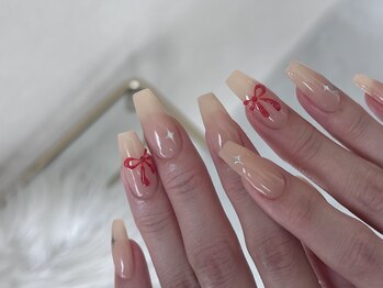 グレイス(GRACE)/手書きリボンネイル