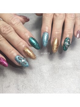 アヴァンセ(AVANCE)/グリッターネイル