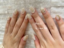 ボージュ バイ ルアナネイル(BeauJu by Luana Nail)/ミラーハートネイル