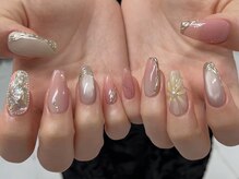 クムネイル 経堂(kkum nail)/ぷっくりフラワーネイル