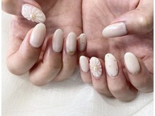 08ネイル(08 nail＆school)/ぷっくりフラワー☆