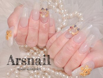 アルスネイル(Ars nail)/ホワイトラメワンカラー