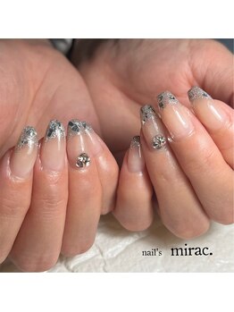 ネイルズミラク(nail's mirac.)/ガラスフレンチネイル
