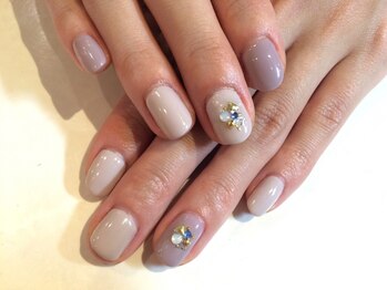 ネイルサロン ビアン(Nail Salon bian)/ワンカラー＋プチアート